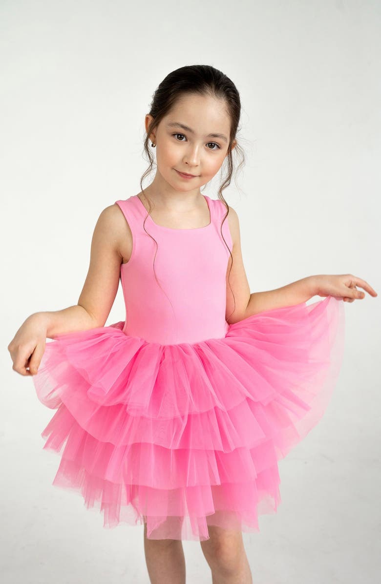 Mini Celebrities Magnolia Sleeveless Fluffy Tutu Dress, Alternate, color, Pink Magnolia