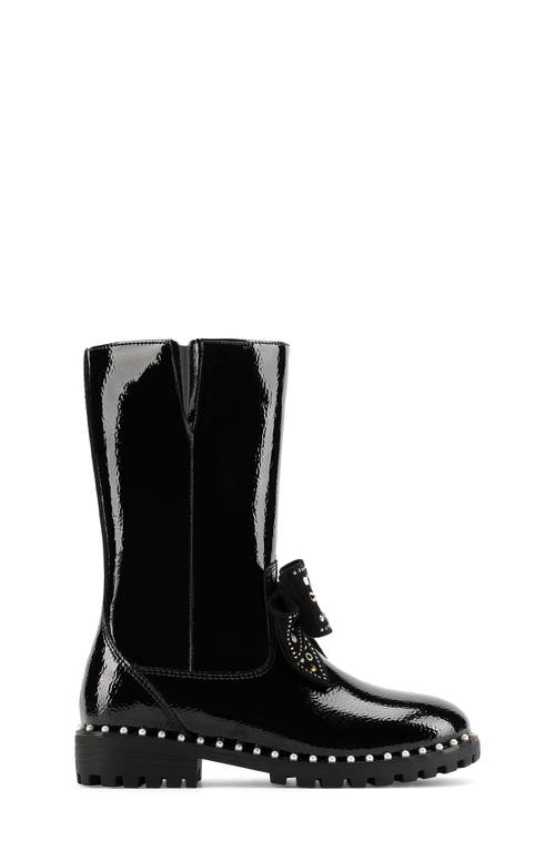 Kurt Geiger London Kids' Kensington Bow Boot In Black