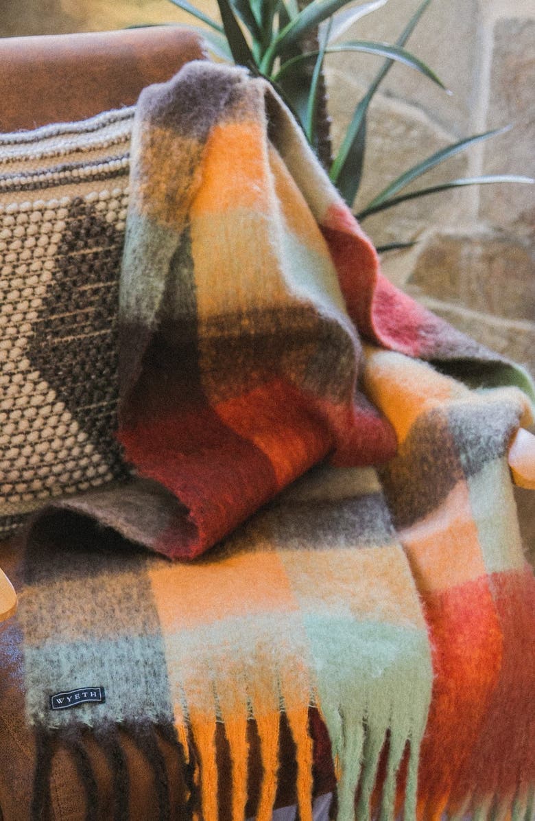 W Y E T H Kiki Scarf, Alternate, color, Brown / Orange / Green / Red