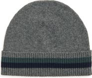 Robert Barakett Stripe Cuff Cashmere Beanie
