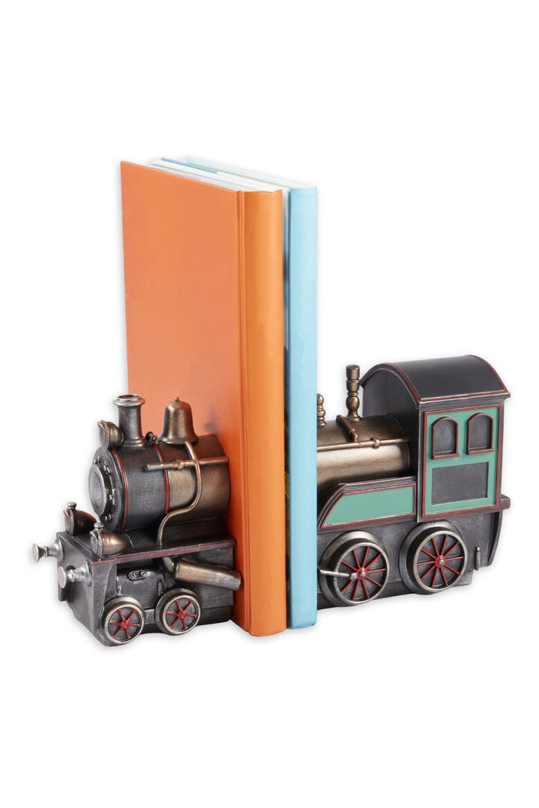 Train Bookends, Alternate, color, BLACK MULTI
