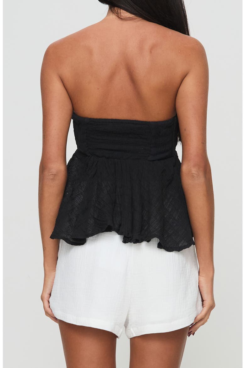 Summer Nights Strapless Top, Alternate, color, BLACK LOW IMPACT