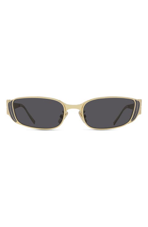 4G Liquid 55mm Rectangular Sunglasses