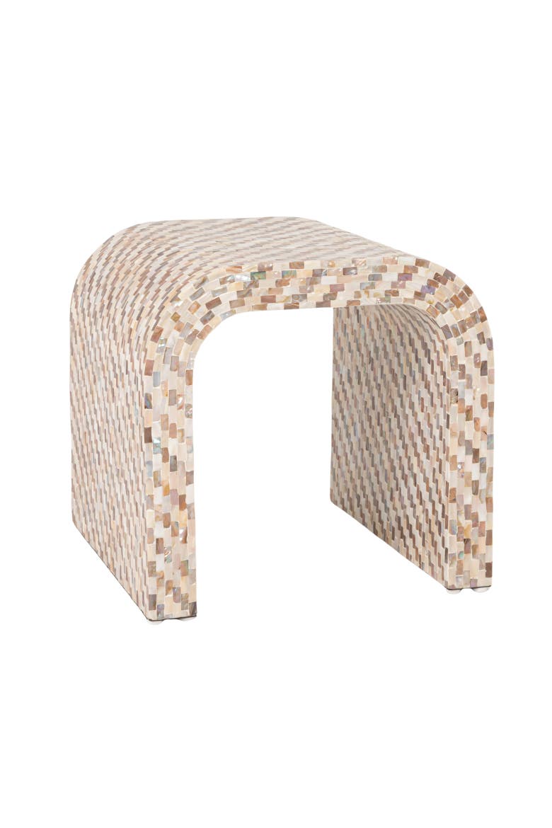 Waterfall End Table, Main, color, Brown