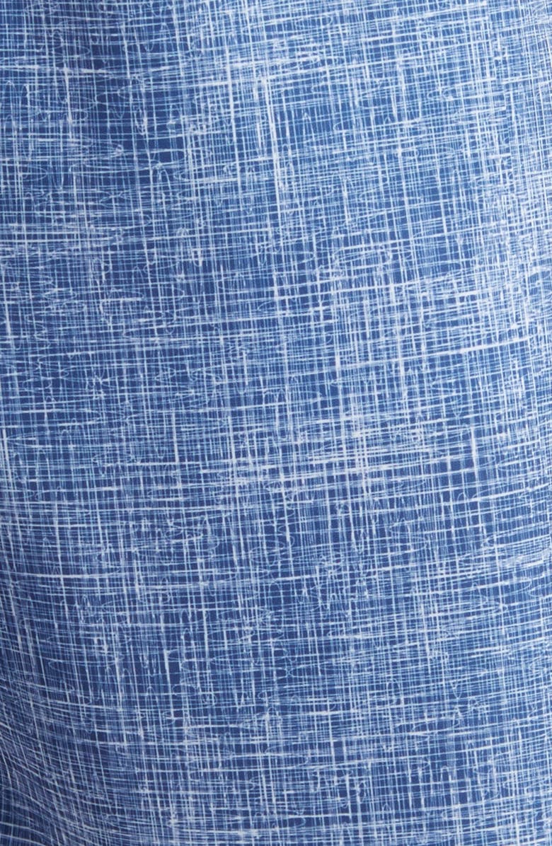 johnnie-O Ariba Crosshatch Print Swim Trunks, Alternate, color, 