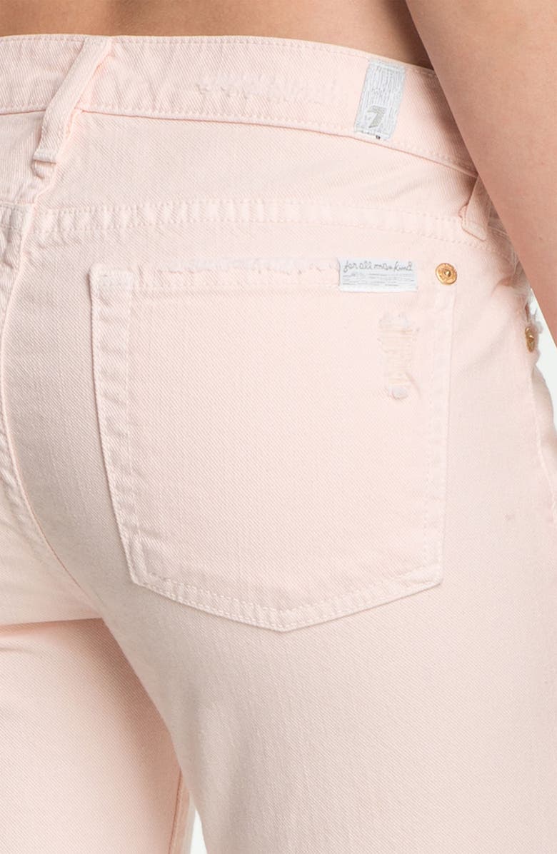 7 For All Mankind <sup>®</sup> 'The Slim Cigarette' Stretch Jeans, Alternate, color, Ballet Pink