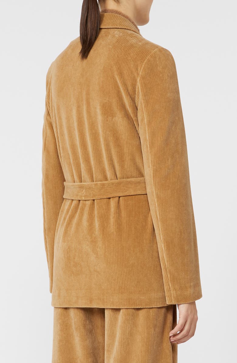 MM by Max Mara Labile Cotton Blend Corduroy Jacket, Alternate, color, Camel