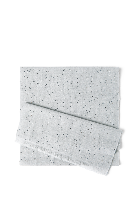 Cashmere and silk Diamond yarn scarf