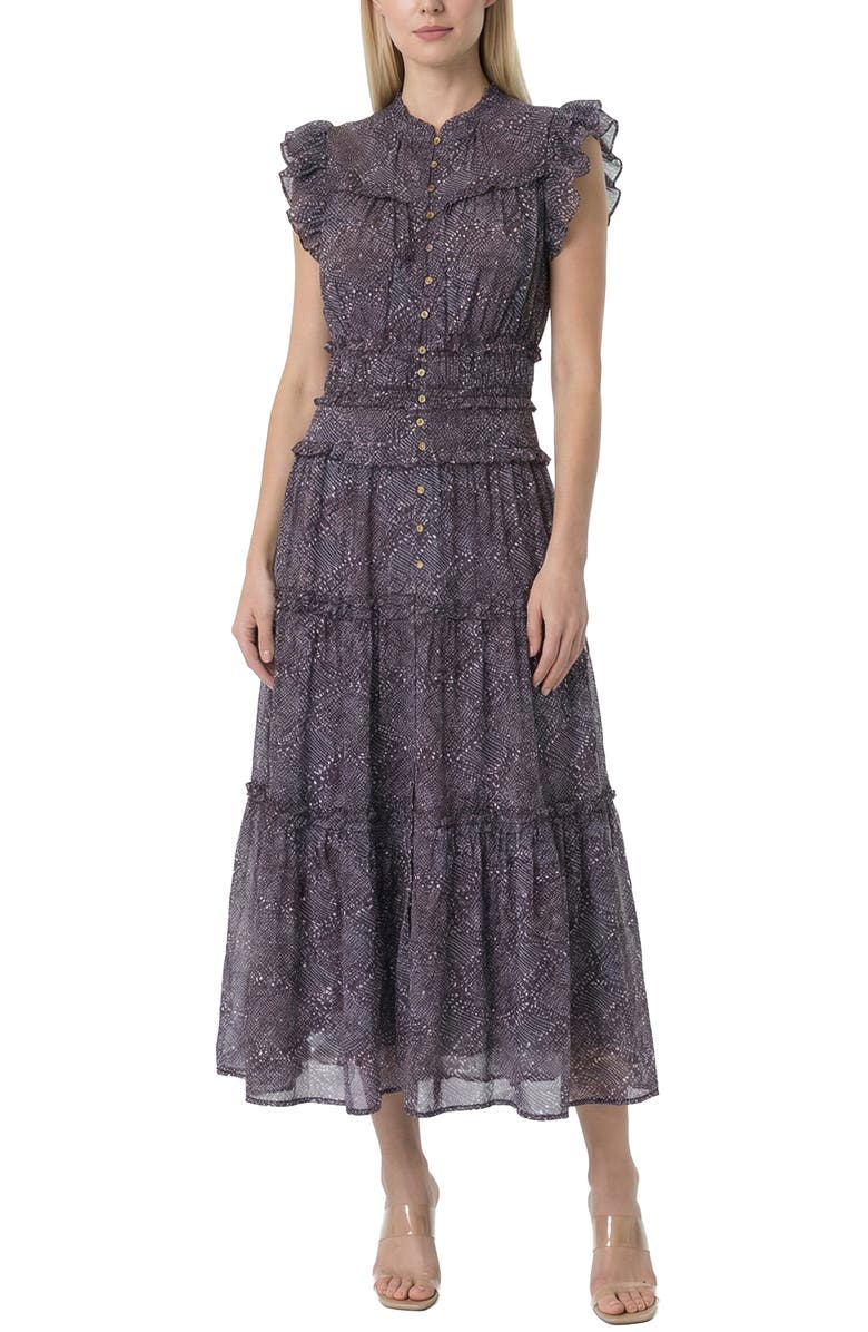 AREA STARS Kamala Dress, Main, color, Navy Multi