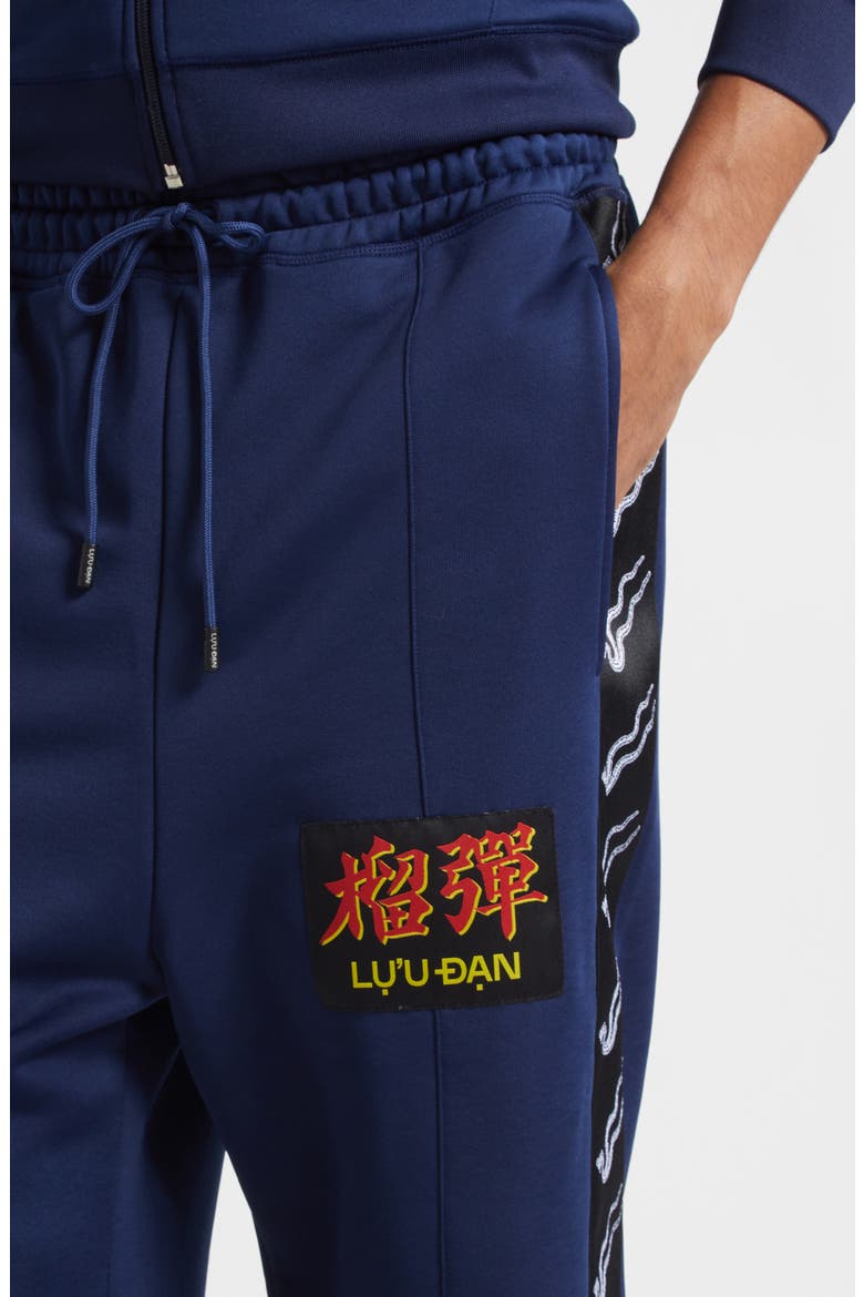 Stacked Track Pants, Alternate, color, DEEP NAVY