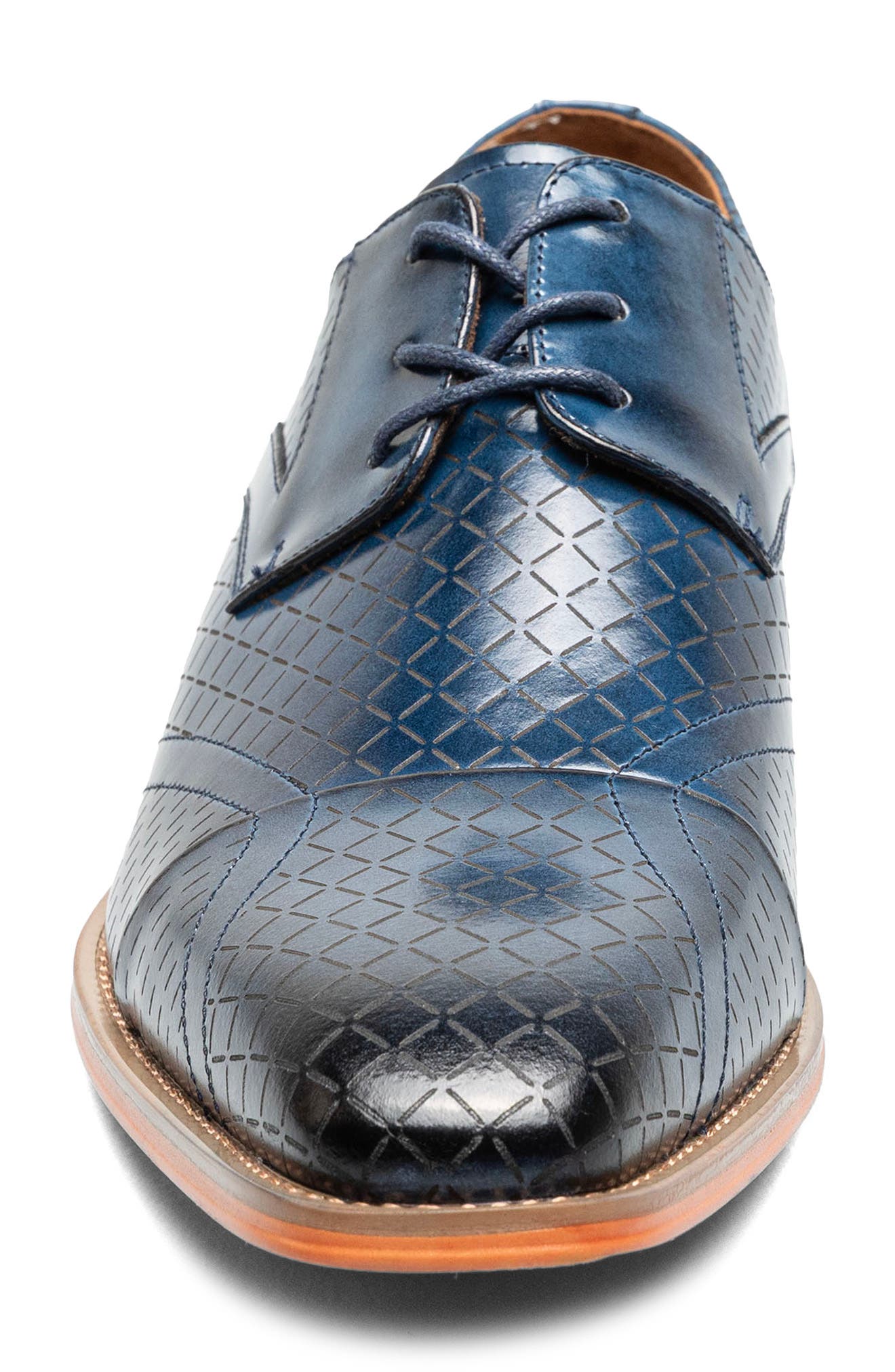 Hobson Cap Toe Derby, Alternate, color, BLUE