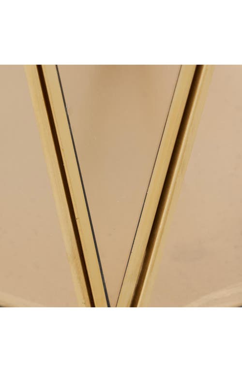 Uma Set Of 3 Modern Metal Lantern Candle Holders In Gold