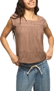 Lucky Brand Eyelet Lace Top