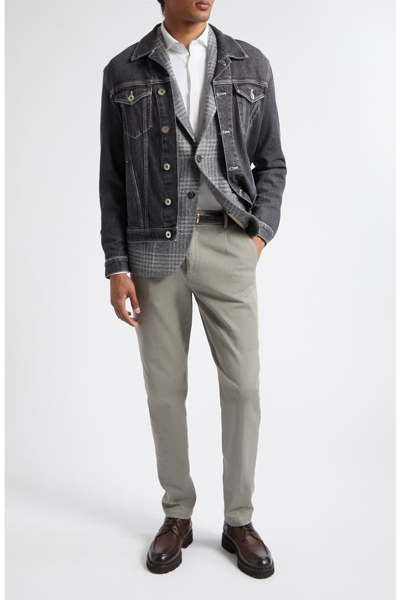 Plaid Cashmere & Silk Sport Coat, Alternate, color, 14 MED MELANGE GRAY