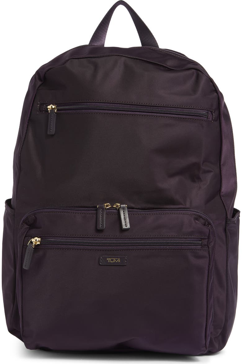 packable backpack tumi - Just In Case Foldable - Lightweight, Compact Travel Backpack - For One Bag Travel - 15.5" X 12.3" X 4.5" - Black with Gold Hardware Part of the Nomadic capsule TUMI Packable Nylon Backpack (Women)