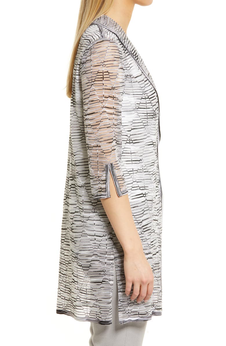 Ming Wang Geo Stitch Duster Jacket, Alternate, color, 