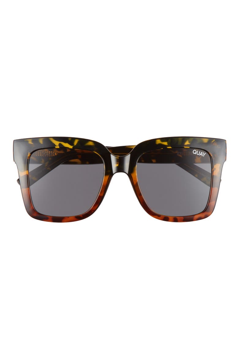 Icy 52mm Gradient Square Sunglasses, Main, color, TORT FADE/ SMOKE