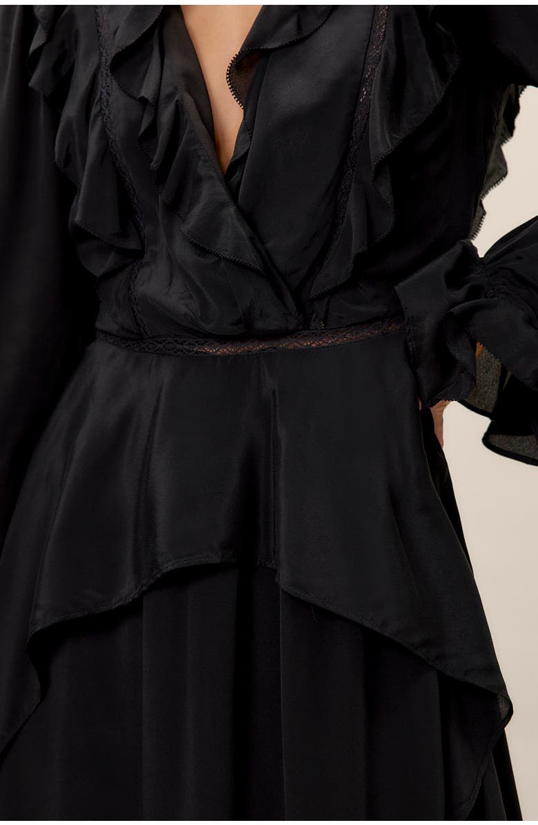 Rebecca Taylor Lillith Dress, Alternate, color, Black