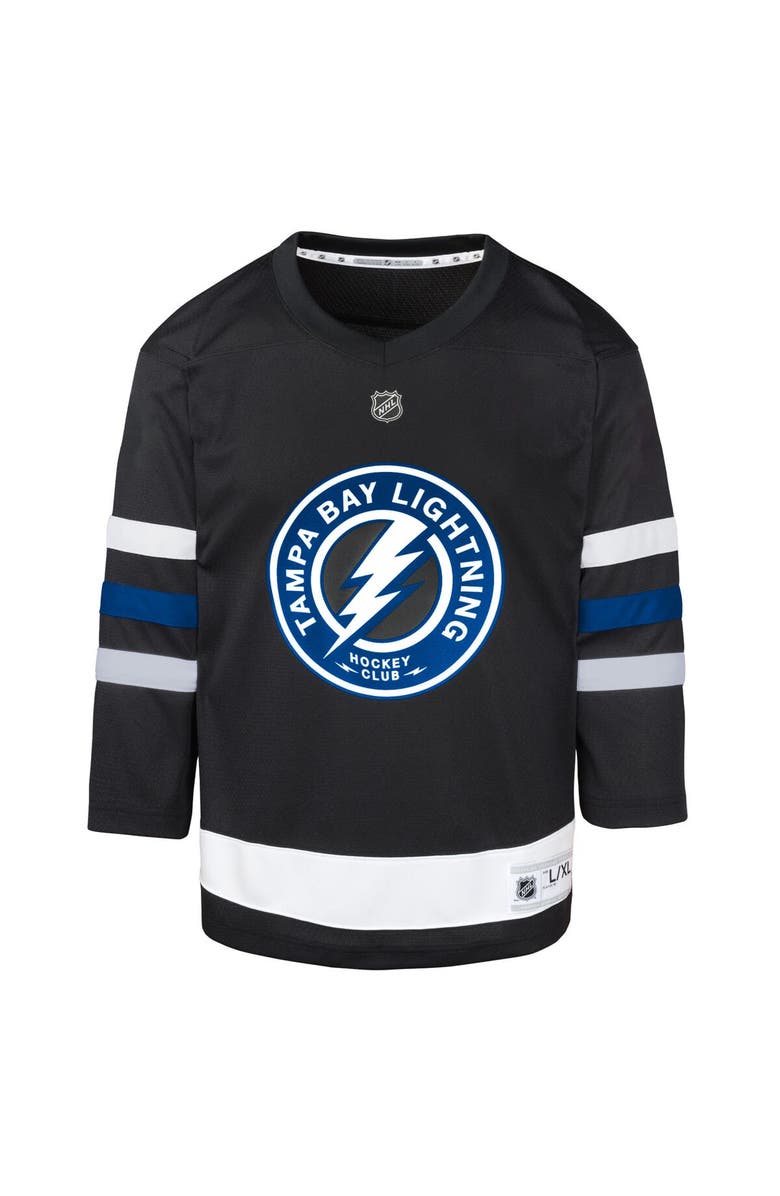 Outerstuff Toddler Black Tampa Bay Lightning Alternate Replica Jersey, Alternate, color, 