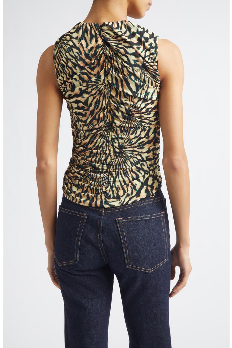 Annie Print Jersey Top, Alternate, color, CELESTITE