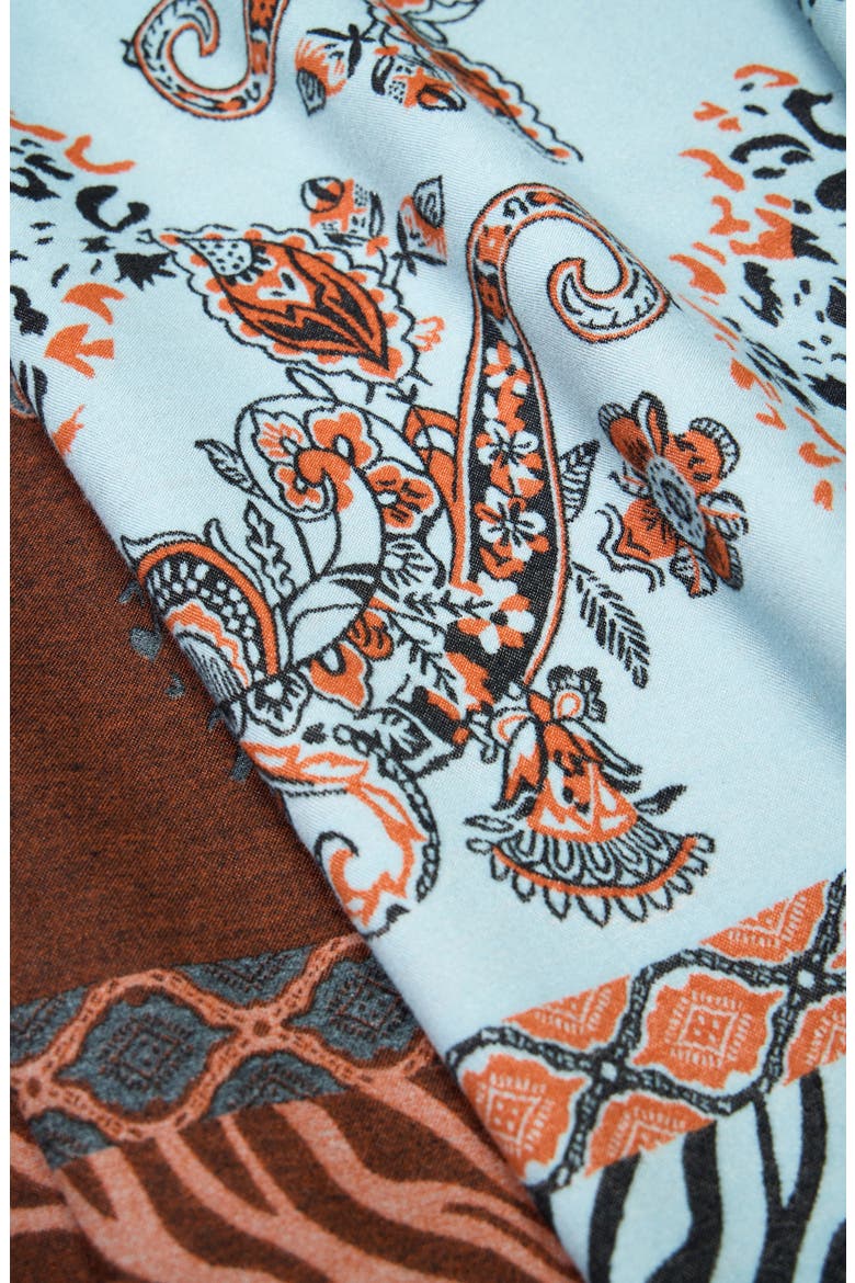 Wild Paisley Reversible Scarf, Alternate, color, LIGHT BLUE