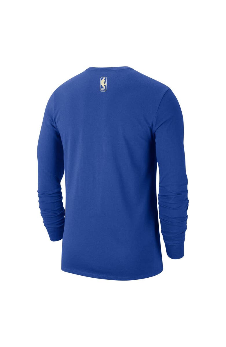 Nike Men's Nike Royal Milwaukee Bucks 2024/25 City Edition Essential Logo Long Sleeve T-Shirt, Alternate, color, 