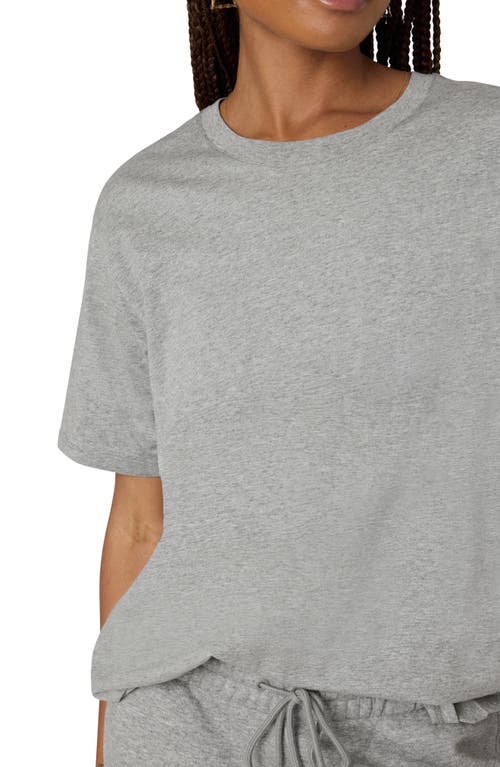 Florence By Mills Couch Date Oversize Cotton T-shirt In Heather Grey