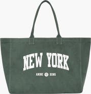 ANINE BING Leo Canvas New York University Tote