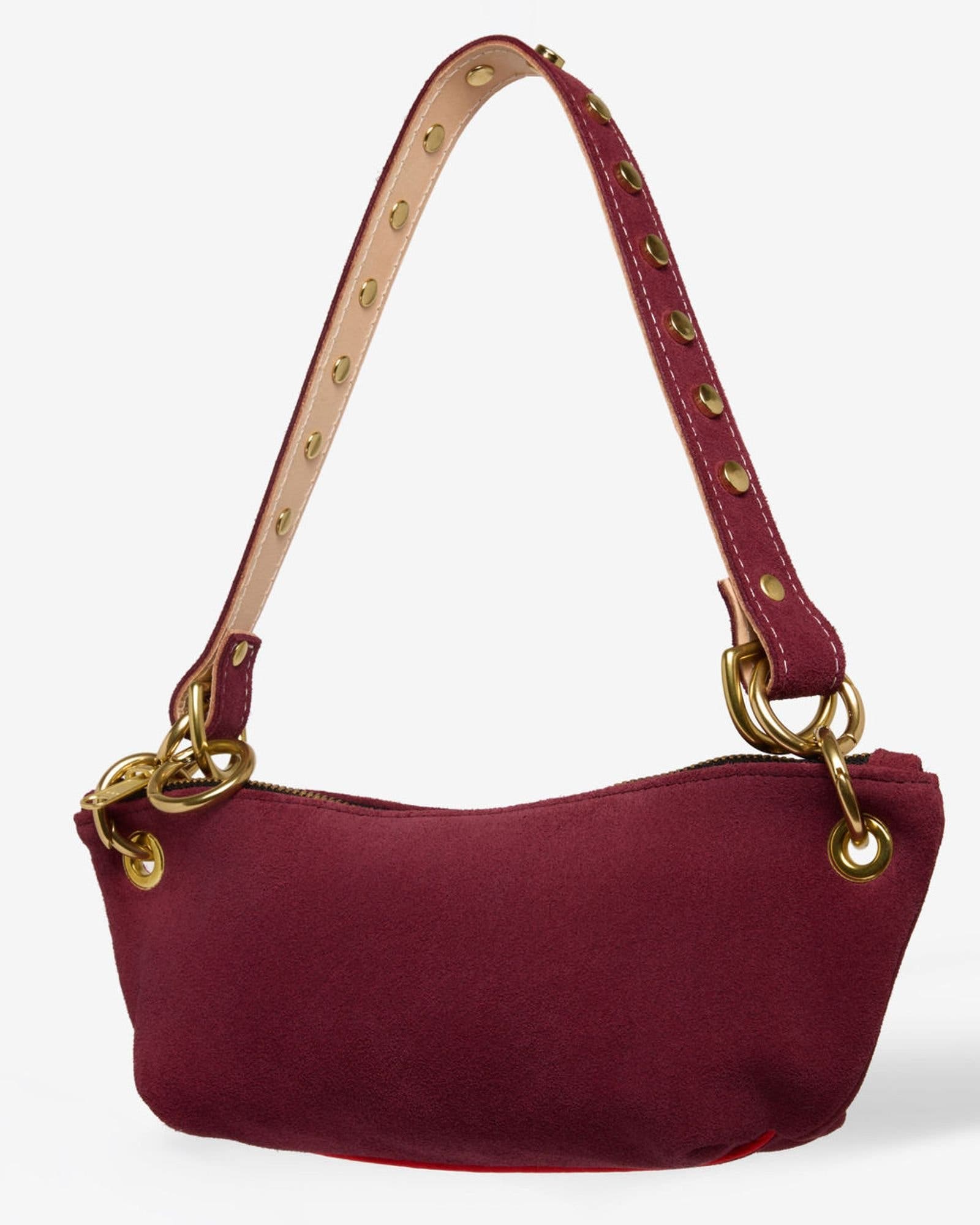 Suede Baby Blair, Alternate, color, Burgundy