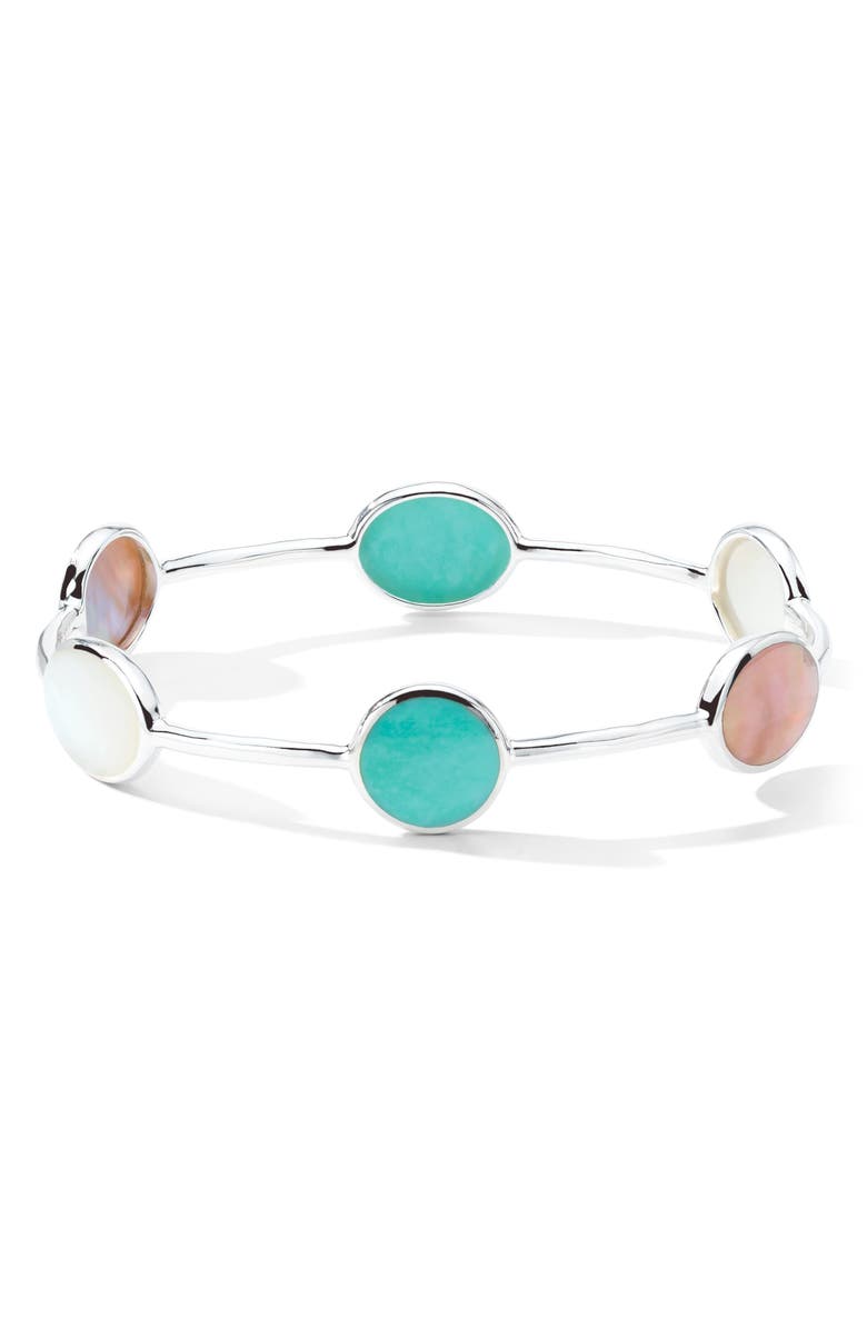 Ippolita Rock Candy<sup>®</sup> Isola Six-Stone Bangle Bracelet, Main, color, 