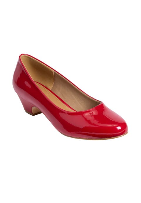 The Vida Leather Like Slip On Pump