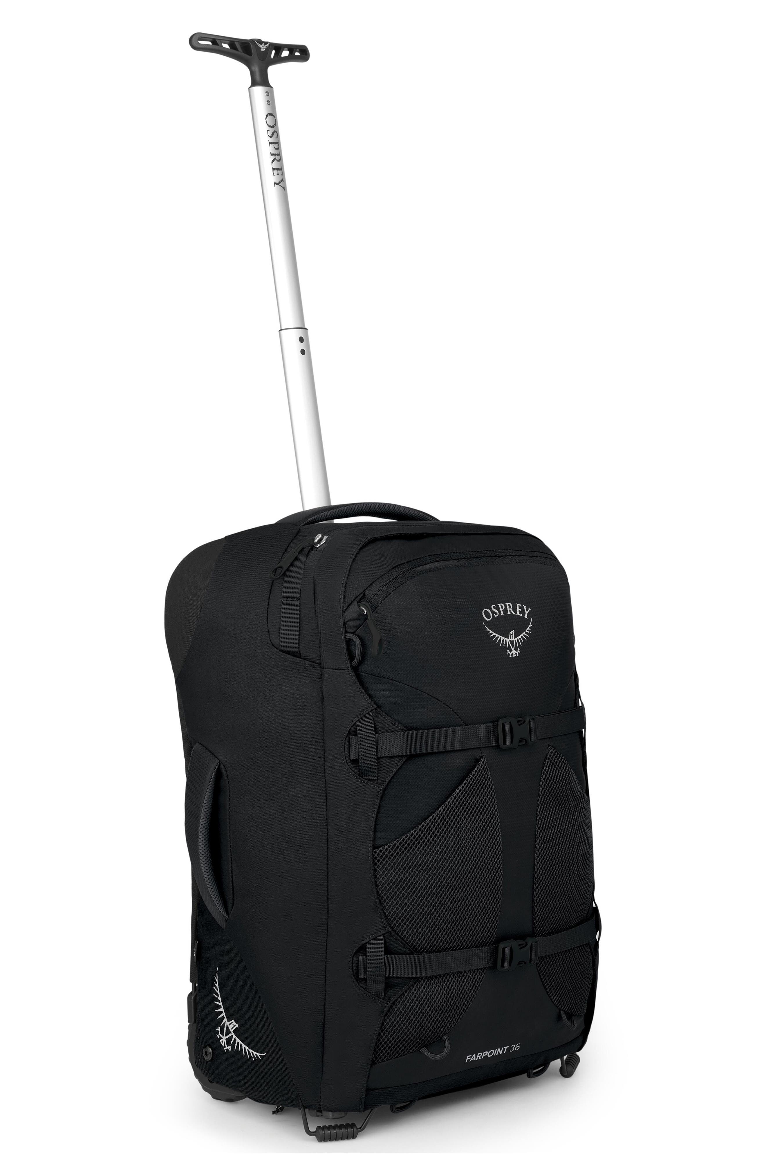 Osprey Farpoint<sup>®</sup> 36-Liter Wheeled Travel Carry-On Bag, Alternate, color, Black
