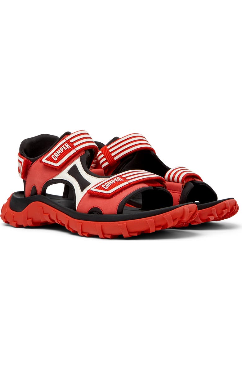 Camper Drift Trail Sandal, Main, color, Red
