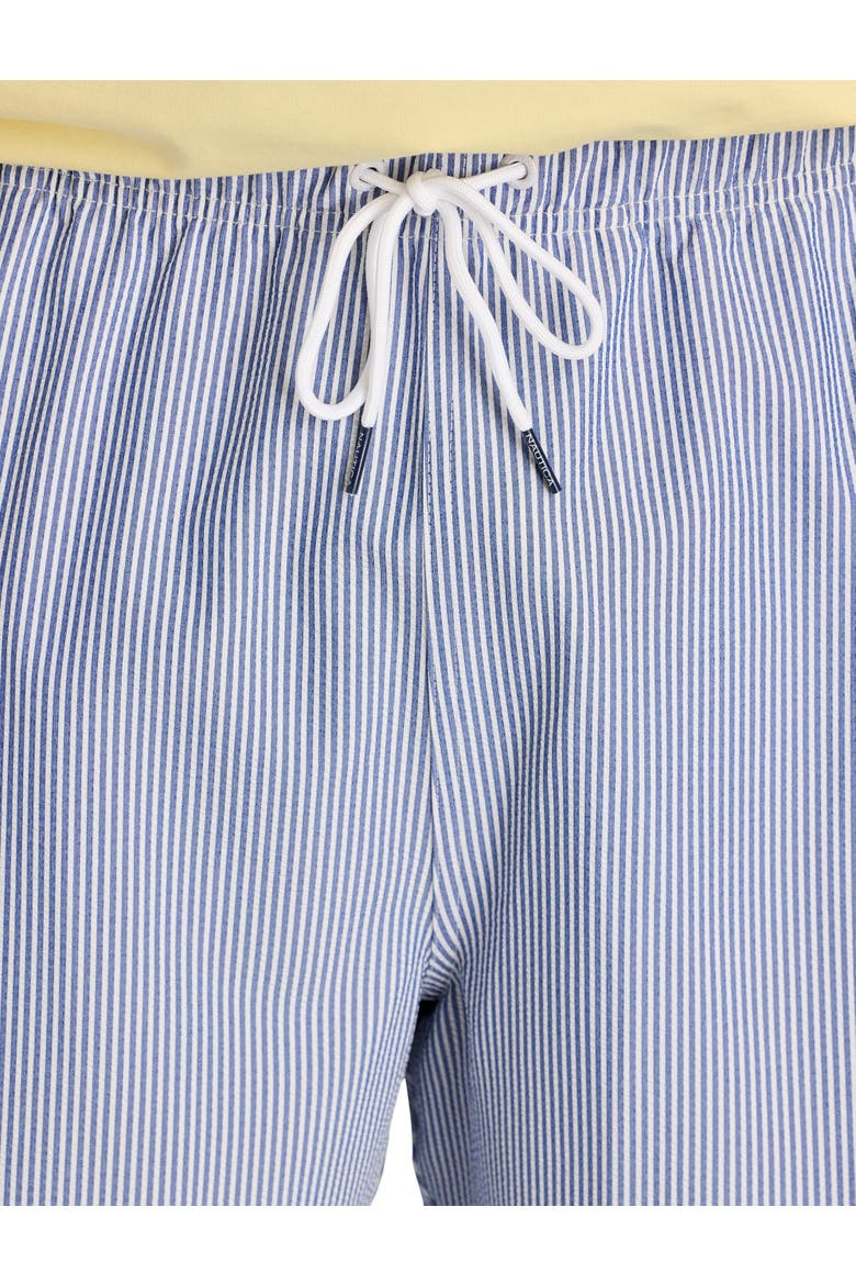 Big & Tall Seersucker Swim Trunks, Alternate, color, WINDSURF BLUE
