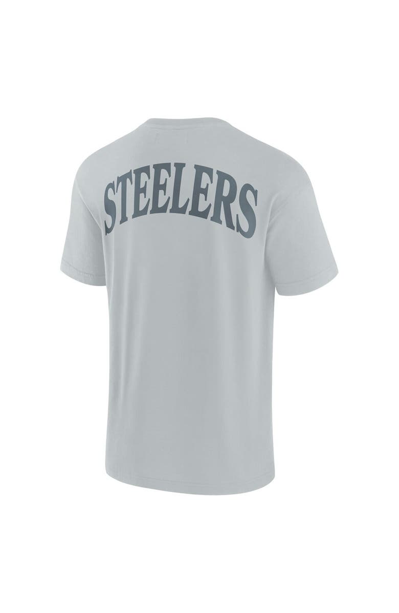 FANATICS Unisex Fanatics  Gray Pittsburgh Steelers Elements Iconic T-Shirt, Alternate, color, Gray