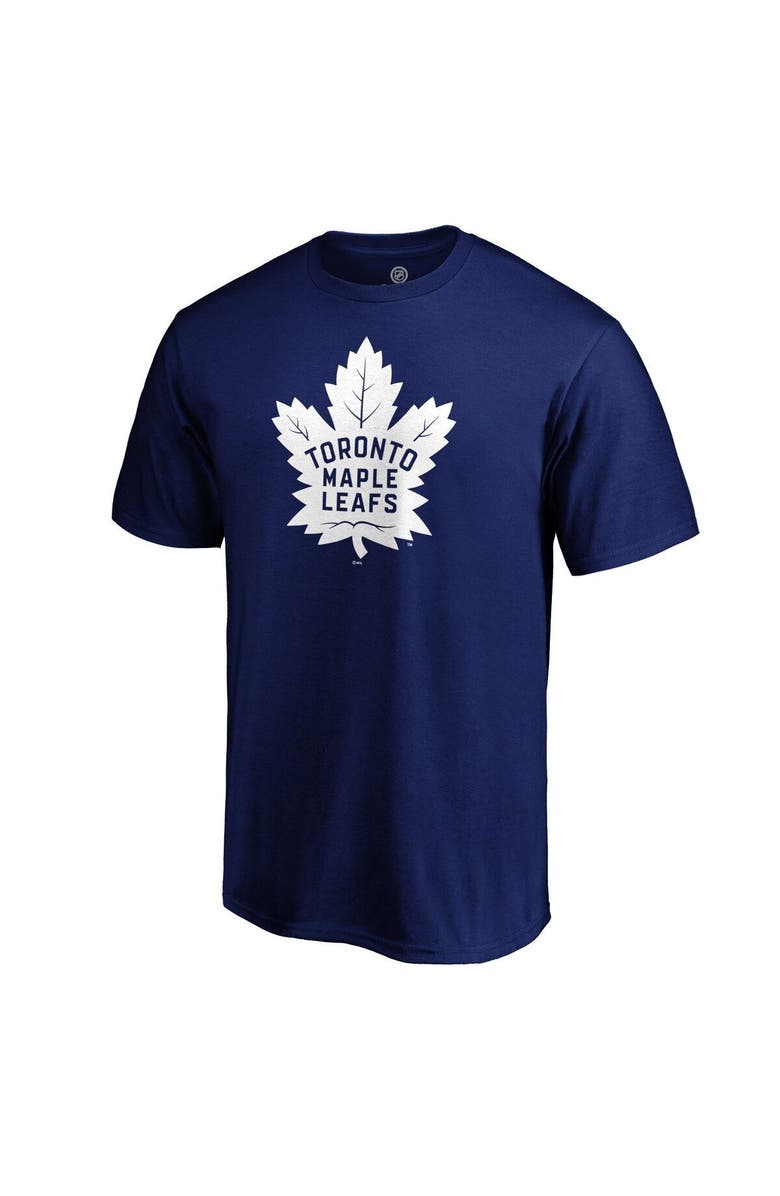 FANATICS Men's Fanatics Branded Blue Toronto Maple Leafs Team Primary Logo T-Shirt, Alternate, color,