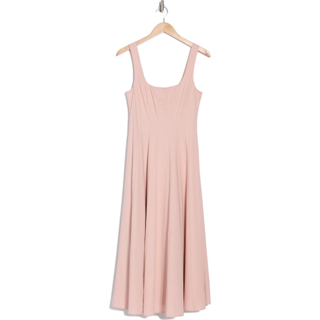 Shop Wayf Godet Tank Dress In Pink