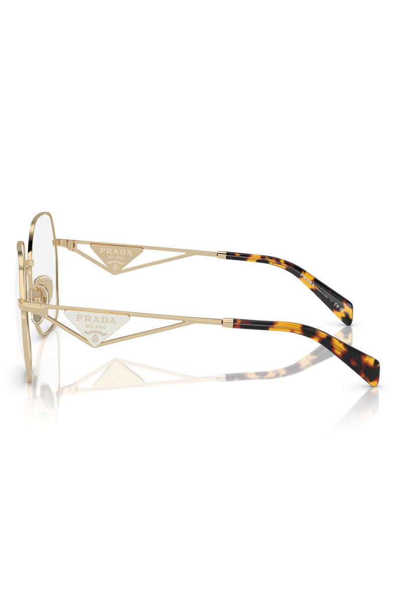 Prada 54mm Geometric Optical Glasses, Alternate, color, 