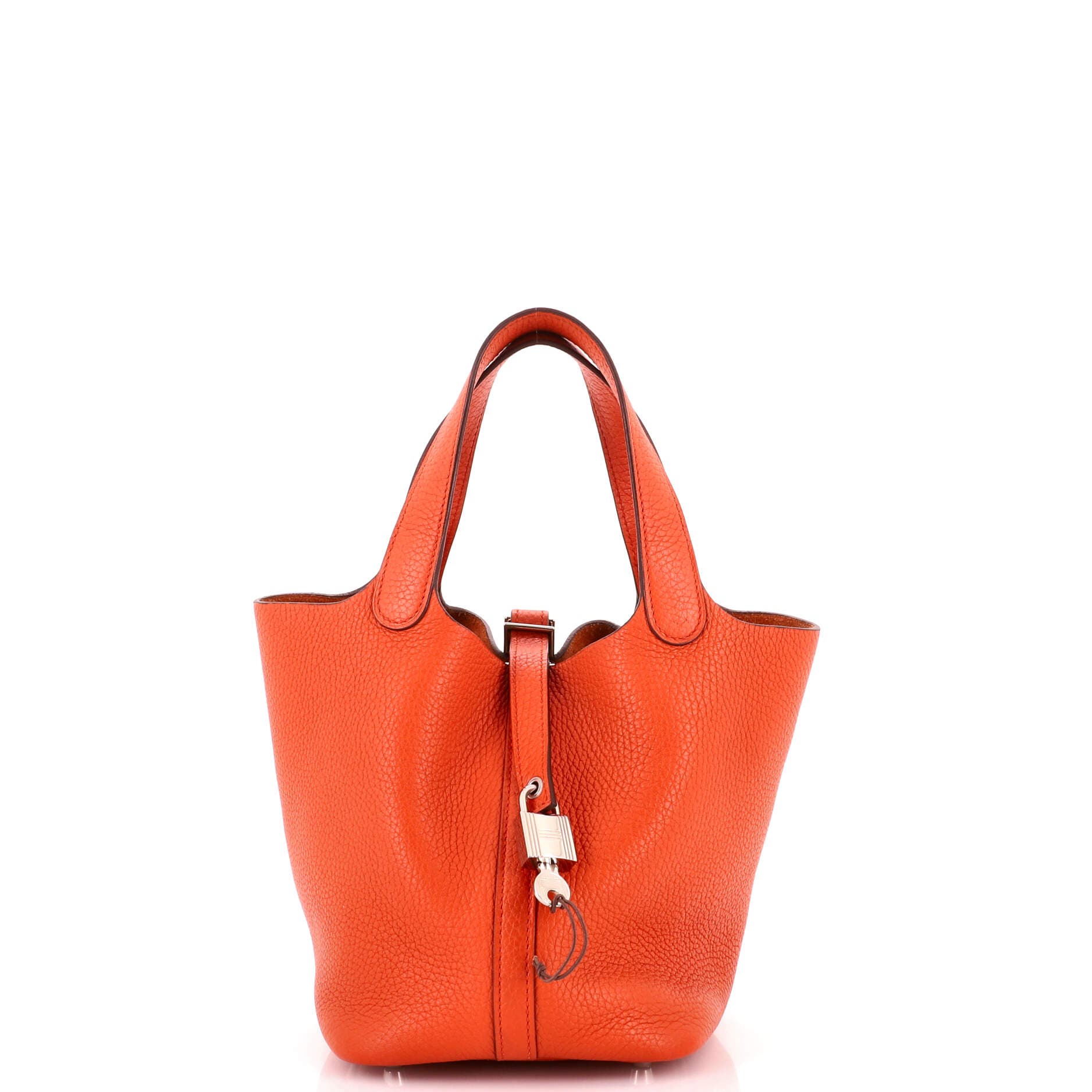 Picotin Lock Bag Clemence PM, Main, color, Brown
