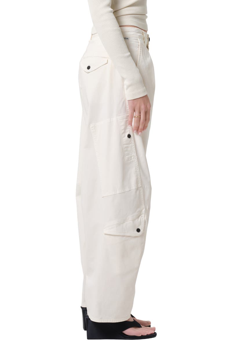 Citizens of Humanity Flight Barrel Leg Pants, Alternate, color, Plaster Cream