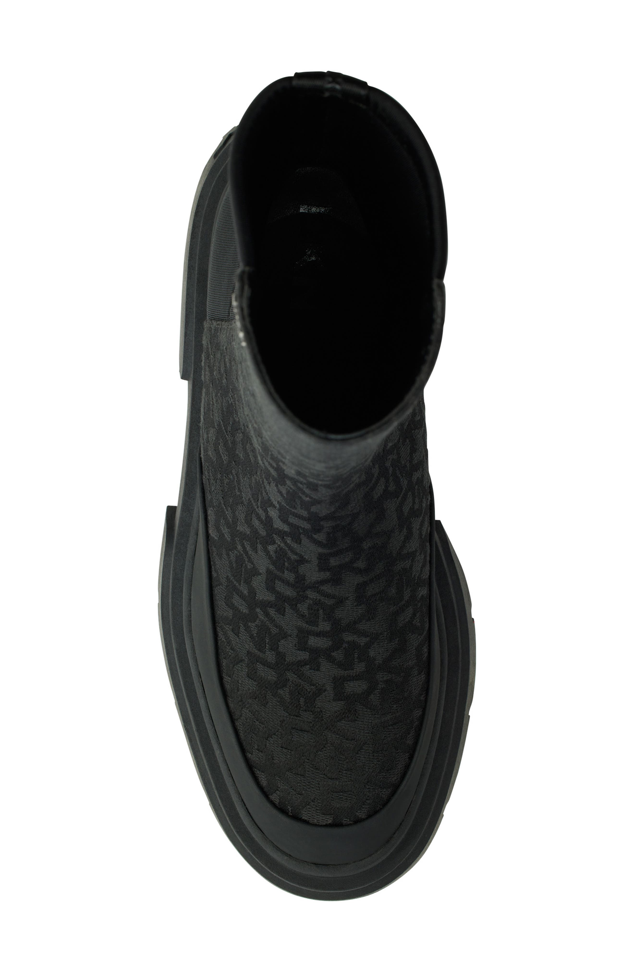DKNY Fleming Lug Sole Chelsea Boot, Alternate, color, Black