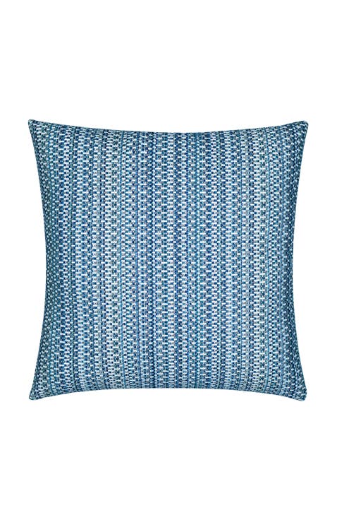 Kaleidoscope Chenille Micro Check Indoor & Outdoor Woven Accent Pillow