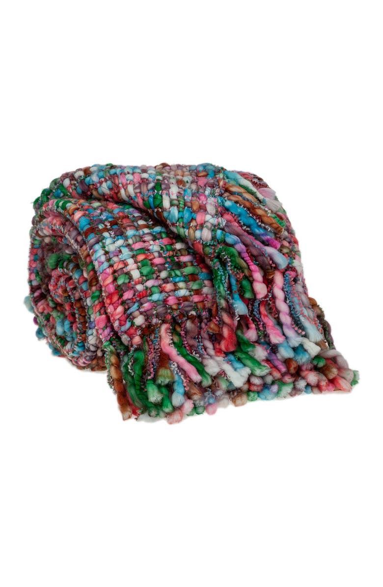 PARKLAND COLLECTION Jaxson Transitional Multi 52" x 67" Woven Handloom Throw Blanket, Alternate, color, 