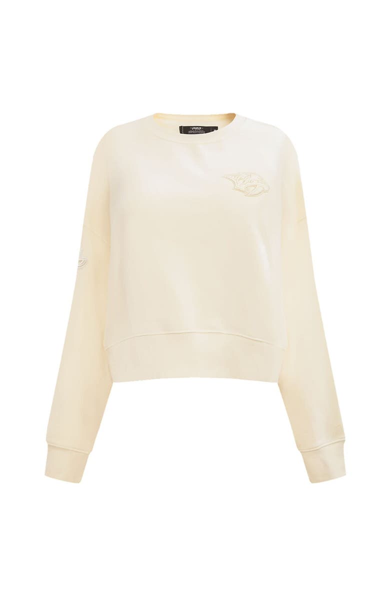 PRO STANDARD Women's Pro Standard Cream Nashville Predators Neutral Pullover Sweatshirt, Alternate, color, 