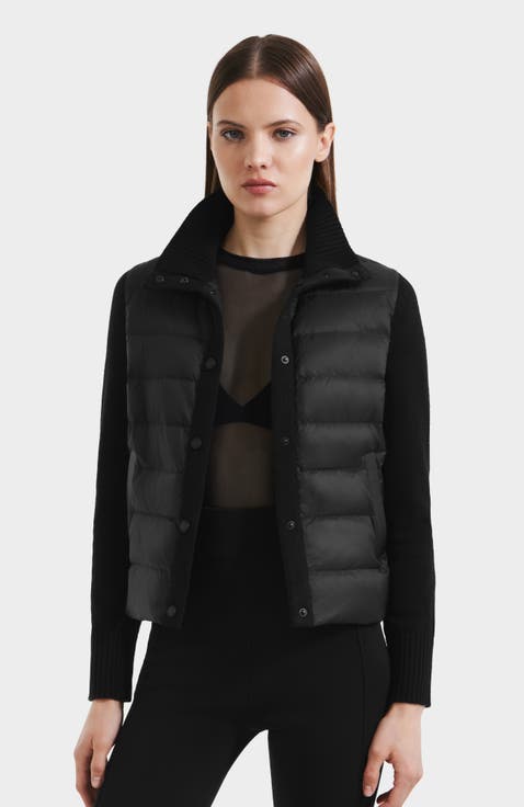 Ellie Hybrid Knit & Light Down Jacket