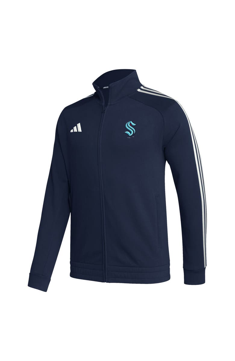 adidas Men's adidas Deep Sea Blue Seattle Kraken Raglan Full-Zip Track Jacket, Alternate, color,