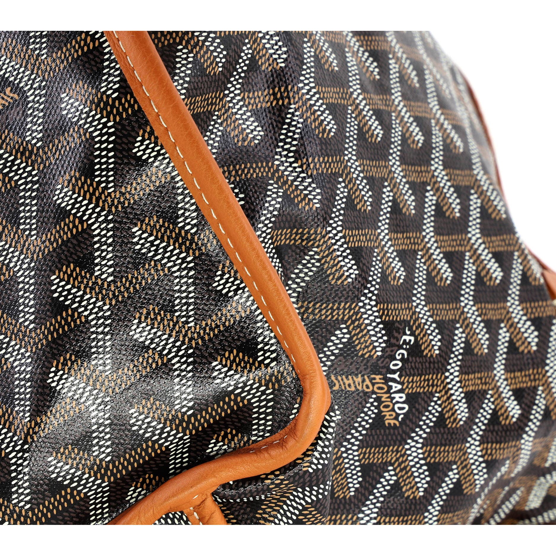 Pre-Owned Goyard Anjou Reversible Tote Printed Coated Canvas Mini, Alternate, color, Brown