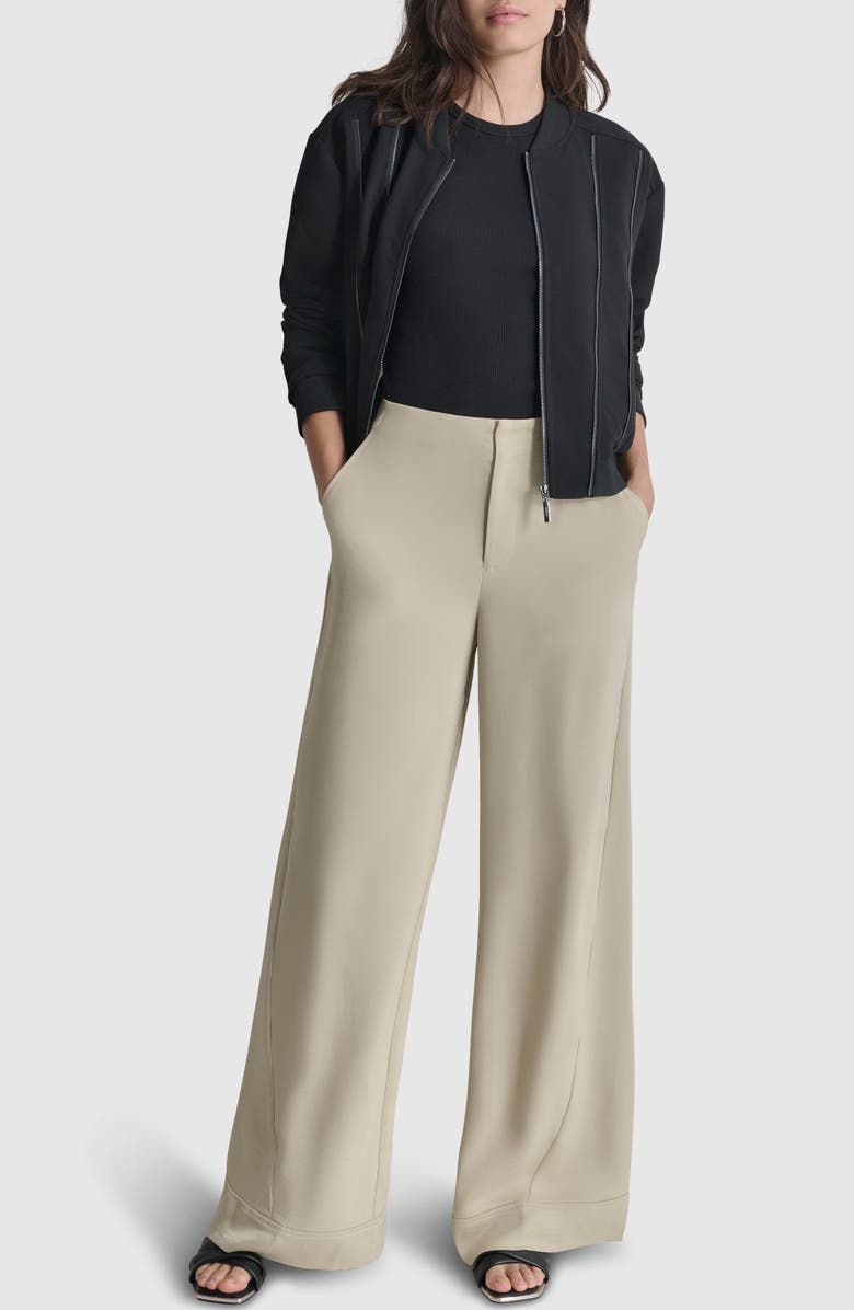 DKNY Wide Leg Pants, Alternate, color, 