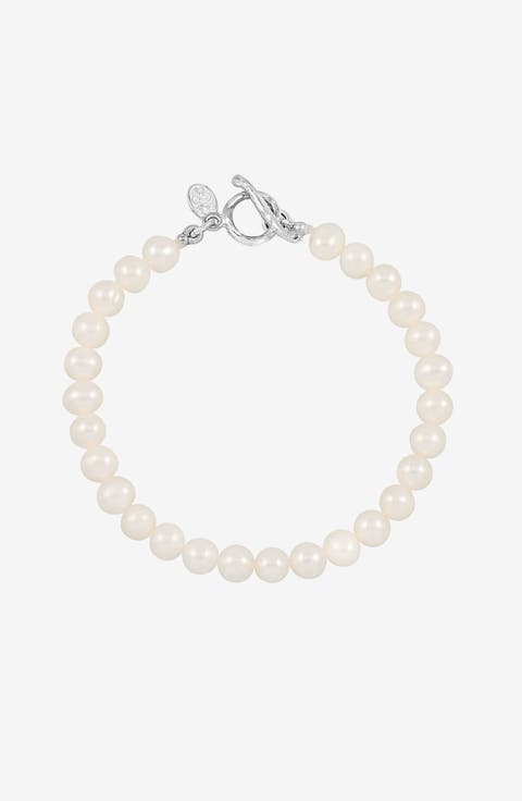 Timeless White Freshwater Pearl Bracelet
