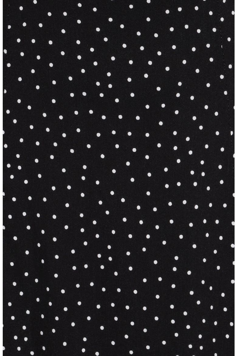 Stasia Halter Midi Dress, Alternate, color, BLACK WHITE
